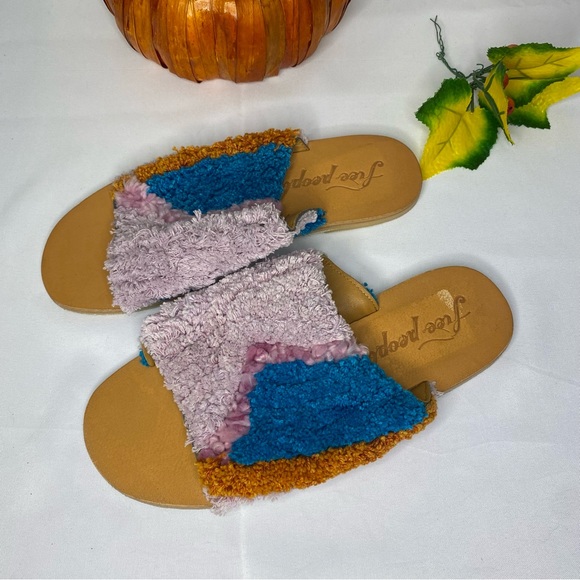 Free People Yuma Woven Mule Sandals Size 10 New - Picture 3 of 10